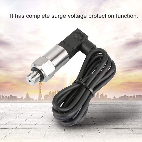 Pressure Transducer, Water Pressure Transducer 4-20mA Output G1/4" Silicon Pressure Transmitter Transducer for Water Gas Oil(0-0.5MPA) in Saudi Arabia