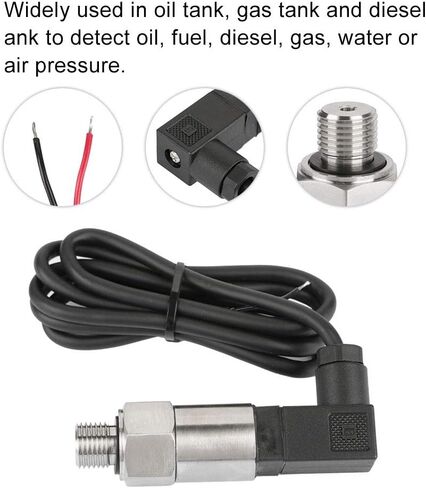 Pressure Transducer, Water Pressure Transducer 4-20mA Output G1/4" Silicon Pressure Transmitter Transducer for Water Gas Oil(0-0.5MPA) in Saudi Arabia