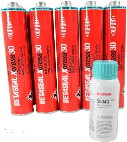 Xpress 30 Advanced-Cure Auto Glass Urethane, Adhesive Sealant 10 Tubes (Case Pack with 4.2oz Bottle of Primer) in Kuwait