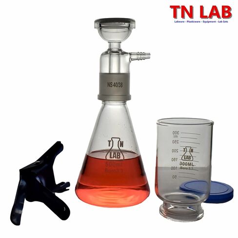 TN LAB 500 مل جهاز ترشيح الفراغ مجموعة زجاج البورسليكات 500 مل in Saudi Arabia