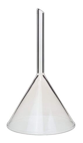 FUNNEL-SS-75 Gsc قمع زجاج البورسليكات، ساق قصيرة، القطر الخارجي 75 مم، القطر الخارجي 8 مم in Saudi Arabia