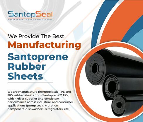 1/4" Thick, 12" x 36", Santoprene Thermoplastic Rubber Sheets and Rolls - Solid Rubber Sheets, Rolls & Strips, Gaskets Material, Pads, Crafts, Weather Stripping, Flooring, Black - 1/4" (0.25") Thick in Saudi Arabia