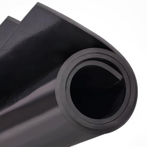 118"x40" Solid Rubber Sheet Heavy Duty Neoprene Rubber Roll Mats 1/8" Thick Sealing Silicone Flooring Insulated Waterproof Heatproof Oil Resistant for DIY Gasket Garage Workshop Floor Mat in Kuwait