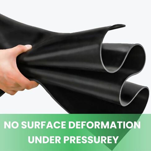 118"x40" Solid Rubber Sheet Heavy Duty Neoprene Rubber Roll Mats 1/8" Thick Sealing Silicone Flooring Insulated Waterproof Heatproof Oil Resistant for DIY Gasket Garage Workshop Floor Mat in Kuwait