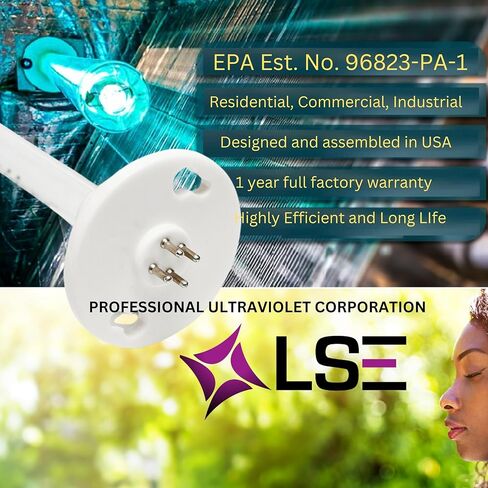 مصباح LSE Lighting 09729 G24 مقاس 14 بوصة للأشعة فوق البنفسجية متوافق مع نظام 09734 | لمبة بديلة عالية الأداء | مصممة في الولايات المتحدة الأمريكية in Saudi Arabia