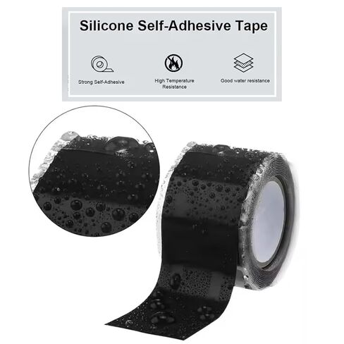 Hose Repair Tape, Self Fusing Silicone Tape 1 Inch x 10Ft, Waterproof Self Fusing Rubber Tapes Rescue Tape Silicone Rubber Self Fusing Tape for Pipe Leaks Emergency Repair in Kuwait
