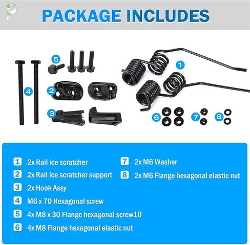 جهاز خدش الجليد بنمط زنبركي متوافق مع Ski-Doo Summit 600 800R 850 2008-2020، استبدال # 860201140، 860201761 in Kuwait