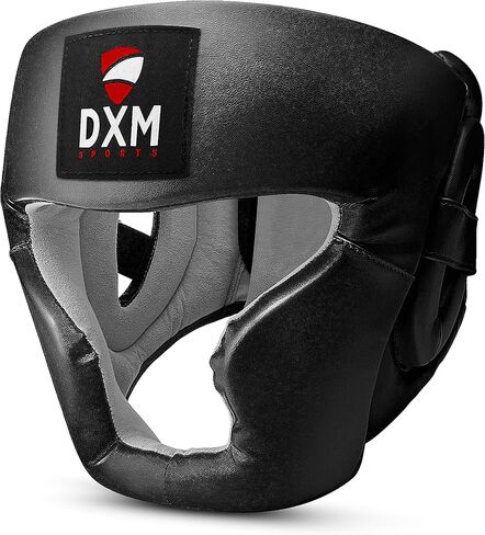غطاء رأس للملاكمة من DXM SPORTS لتدريب الفنون القتالية المختلطة، والكيك بوكسينغ السجال - واقي رأس آمن قابل للتعديل للمواي تاي، والكاراتيه، والتايكوندو in Kuwait