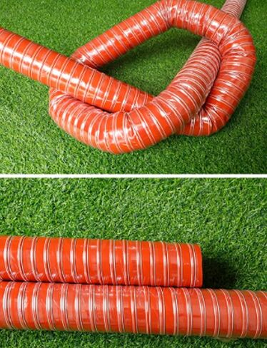 Flexible Exhaust Duct Hose 1-10in, Heat-Resistant Silicone Ventilation Pipe for Industrial Fumes, 9.8ft Air Ducting Hose (220mm/22.0cm/8.6in) in Saudi Arabia