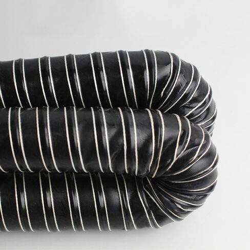3.5" Silicone Automotive Ventilation Hose - High Heat Brake Cooling Duct, 2m/6.5ft Flexible Air Duct for Car Exhaust & HVAC System (Black, 152mm) in Saudi Arabia