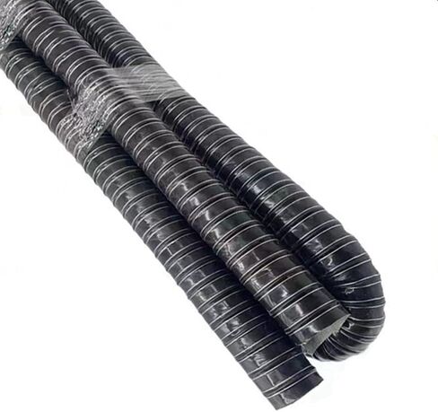 3.5" Silicone Automotive Ventilation Hose - High Heat Brake Cooling Duct, 2m/6.5ft Flexible Air Duct for Car Exhaust & HVAC System (Black, 152mm) in Saudi Arabia