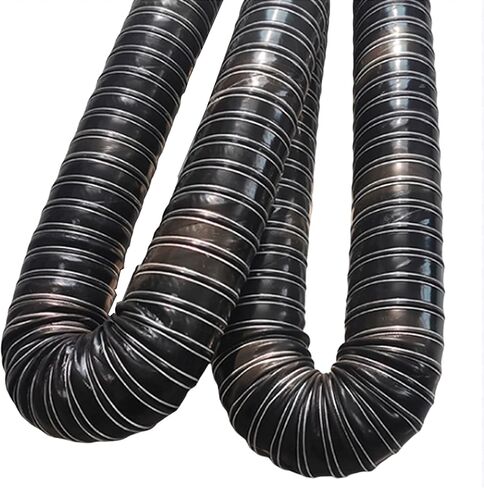 Heat Resistant Silicone Brake Cooling Duct, Flexible Induction Intake Hose, 20-400mm Diameter, 3.3ft Length, Durable Black Pipe for Performance Cars in Saudi Arabia