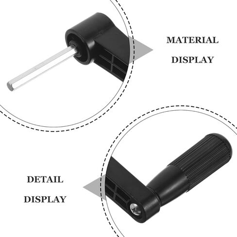 VOSAREA 2pcs Manual Crank Handle Replacement - Table Lift Parts and Crank Handle for Industrial Use - Adjustable Height Desk Assembly for Office and Workshop in Kuwait