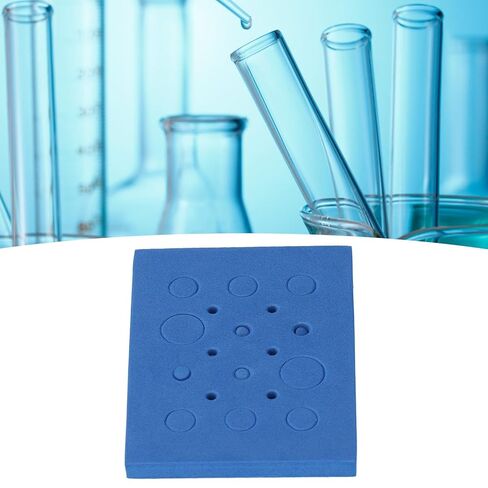20Pcs Foam Tube Rack, 18 Holes Reusable Floating Foam Centrifuge Tube Holder Water Bath Centrifuge Tube Holder for 0.2ml 0.5ml 1.5ml 10ml Centrifuge Tube in Saudi Arabia