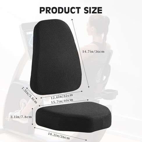 Universal Recumbent Bike Seat Cushion Set,Stationary Bike seat, bikeExercise Bike Seat Cushion with Washable Cover,Rowing Machine. in Saudi Arabia