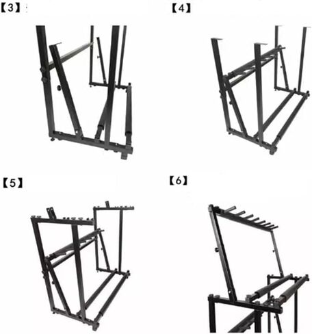 رف تخزين مضارب التنس قابل للتعديل، حامل قابل لضبط الارتفاع للتنس وكرة الريشة والكمان والجيتار، منظم من طبقة واحدة للمعدات الرياضية والآلات الموسيقية in Kuwait