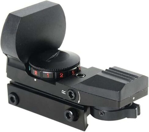 منظار منعكس باللونين الأحمر والأخضر مع 4 شبكيات وحامل متوافق مقاس 3/8 بوصة لسكة Airgun Airsoft 11 مم و.22 RF in Kuwait