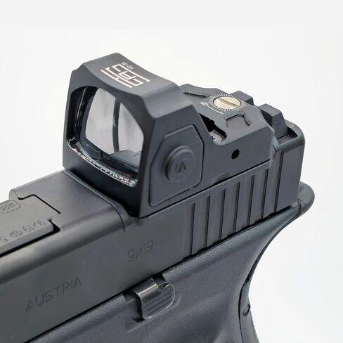 TSA® Red Dot Optic Sight – Green MOA Dot – Shake Awake, RMR Footprint – incl. Adapter Plate for Glock® MOS & Non-MOS 17 19 19X Gen3 - Gen5 in Kuwait