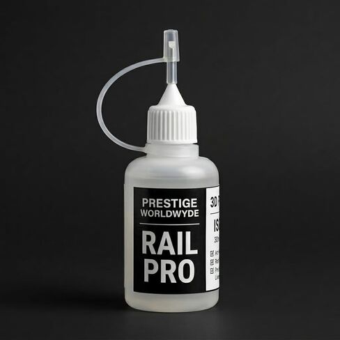 3D Printer Oil, Prestige Rail Pro 3D Printer Oil – ISO VG 22 Linear Rail Lubricant, 30ml Needle Tip Bottle – Compatible with Bambu Lab, Creality, Prusa, Voron & CNC – Anti‑Wear, Made in USA in Kuwait