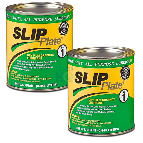 Slip Plate Dry Graphite Lubricant 2-Pack (1 Quart Cans) — Heavy-Duty Dry Film Coating, Weather-Resistant, Rust & Friction Protection in Kuwait