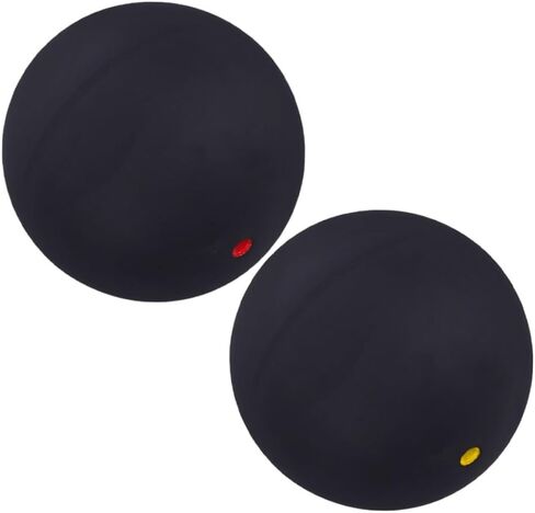 GARVALON Rubber Squash Practice Ball 2pcs Single Dot Training Balls for Reaction Enhancement Indoor Outdoor Use Suitable for Beginners and Professionals in Kuwait