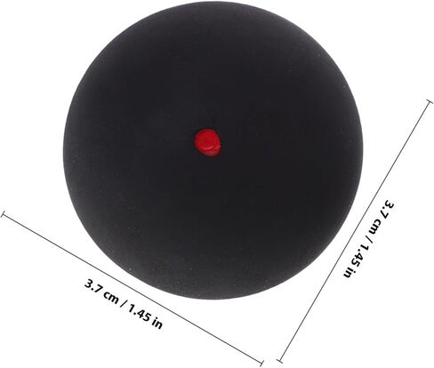 Uonlytech Single Dot Squash Ball 37mm Rubber High Elastic Training Ball Lightweight Racketball for Beginner Competition Indoor Use in Kuwait
