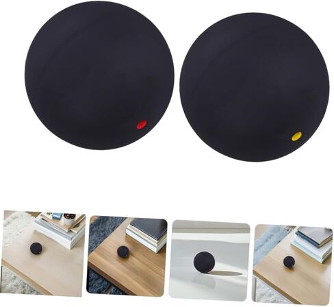 Milisten 2pcs Squash Training Balls Single Dot Rubber Indoor Bounce Sports Balls for Reaction Improvement and Professional Competition Practice in Kuwait
