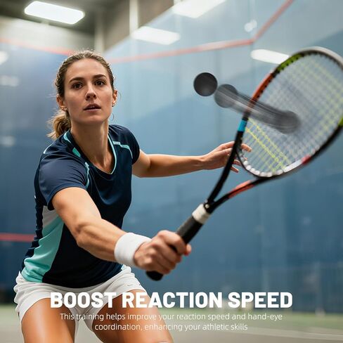 DECHOUS 4Pcs High Bounce Squash Balls for Indoor Outdoor Racket Sports, Set of 4 Rubber Balls Training Practice Equipment in Kuwait