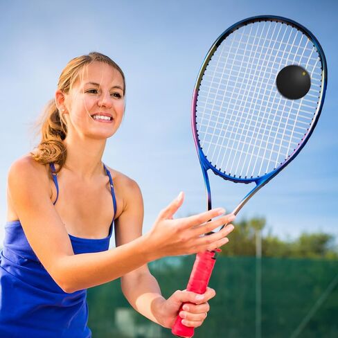 DECHOUS 4Pcs High Bounce Squash Balls for Indoor Outdoor Racket Sports, Set of 4 Rubber Balls Training Practice Equipment in Kuwait