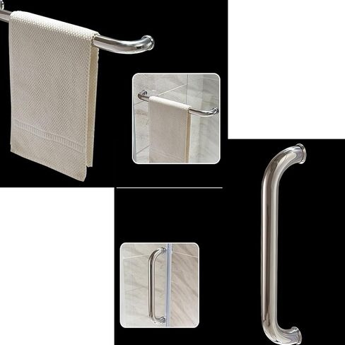 Shower Door Handle Replacement Parts for Glass Door Bathroom Door Knobs for Interior Doors Push and Pull Button with Washers Internal in Saudi Arabia