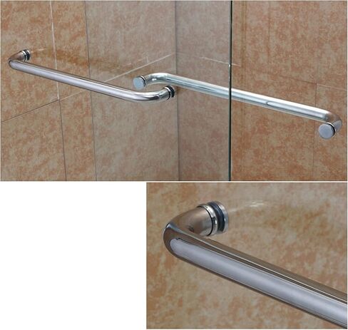 Shower Door Handle Replacement Parts for Glass Door Bathroom Door Knobs for Interior Doors Push and Pull Button with Washers Internal in Saudi Arabia