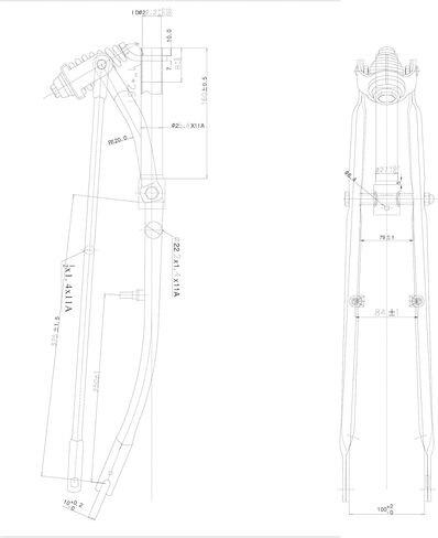 شوكة سبرينغر شديدة التحمل باللون الأسود - شوكة تعليق مقاس 26 بوصة - شوكة دراجة للطراد - شوكة دراجة - شوكة دراجة سميكة in Kuwait