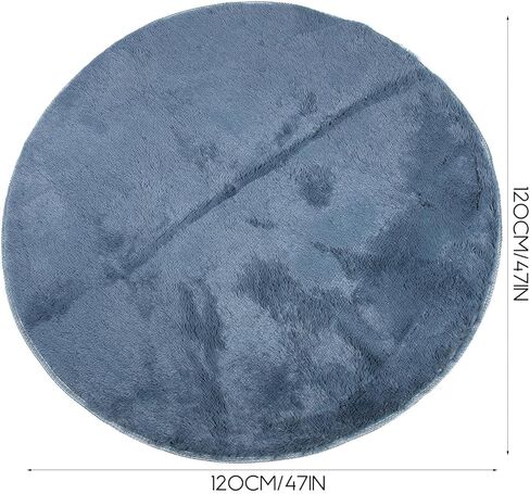 Soundproof Drum Rug Mat 1.2m Diameter Anti-Skid Acoustic Carpet Pad Noise Reduction Sound Insulation for Electronic Drum Kits and Percussion Instruments in Saudi Arabia