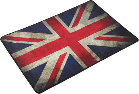 Anti-Slip Drum Rug 80x120cm Vintage Union Jack Thickened Soundproof Drum Carpet Mat for Home and Concert Use in Saudi Arabia