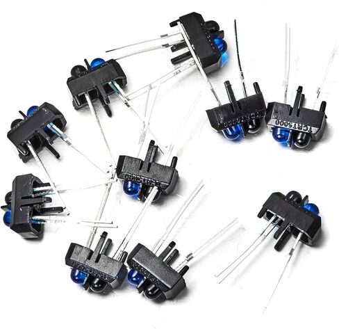 Chanzon 10 pcs TCRT5000 Infrared Ray IR LED Diode Lights (Black Round Lens DC 20mA) Lighting Bulb Lamps Electronics Components Indicator Light Emitting Diodes in Saudi Arabia