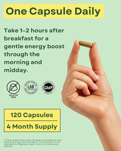 Agami Green Tea Capsules | 4 Month Supply | Energy & Metabolism Support | 20:1 Extract - 120 Capsules in Saudi Arabia