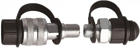 مجموعة موصلات هيدروليكية سريعة، خيط ذكر/أنثى Zg3/8، فولاذ كربوني، منفذ 8 مم، معدل ضغط 70 ميجا باسكال، مقاومة درجة الحرارة 120 درجة مئوية، للزيت عالي الضغط والخطوط الهيدروليكية (ZG3/8) in Kuwait