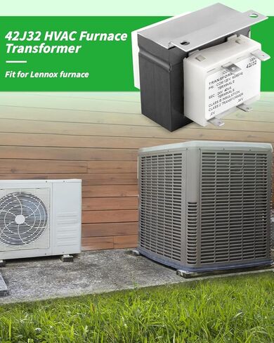 محول فرن HVAC 42J32 يناسب محول فرن Lennox، الأساسي 120 فولت تيار متردد، ثانوي 24 فولت تيار متردد، مصهر 40 فولت أمبير (جانب الخط) in Kuwait