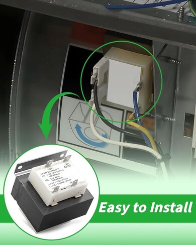 محول فرن HVAC 42J32 يناسب محول فرن Lennox، الأساسي 120 فولت تيار متردد، ثانوي 24 فولت تيار متردد، مصهر 40 فولت أمبير (جانب الخط) in Kuwait