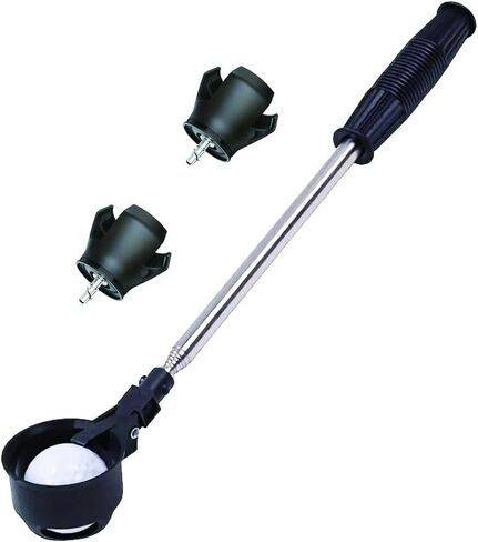 مسترد كرة الجولف مع 2 ممسك كرات جولف، مسترد كرة جولف قابل للتمدد بطول 6.9 قدم للمياه، ملحقات الجولف للرجال in Kuwait