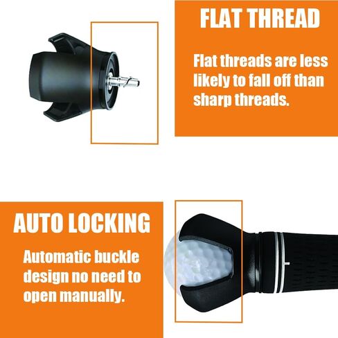 مسترد كرة الجولف مع 2 ممسك كرات جولف، مسترد كرة جولف قابل للتمدد بطول 6.9 قدم للمياه، ملحقات الجولف للرجال in Kuwait