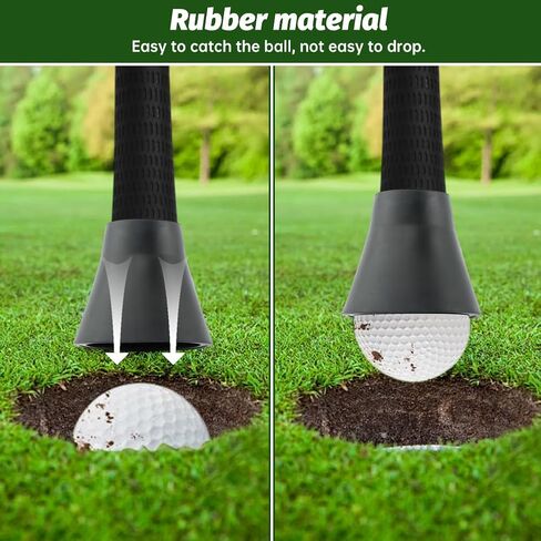 Bibabala 5pcs Golf Ball Retriever, Quick-Install Golf Ball Picker, Swing Handle Suction Cup Portable for Putter in Kuwait