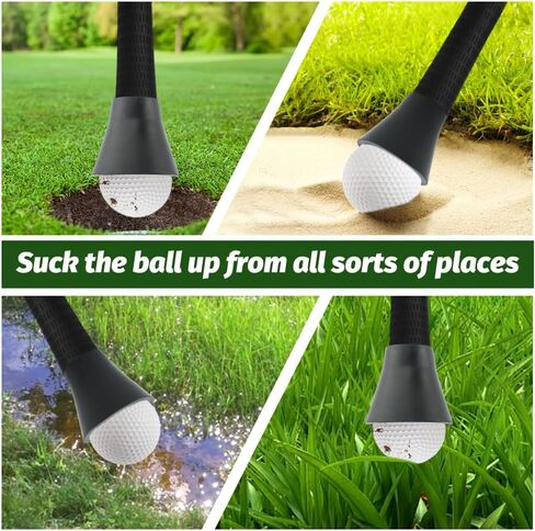 Bibabala 5pcs Golf Ball Retriever, Quick-Install Golf Ball Picker, Swing Handle Suction Cup Portable for Putter in Kuwait