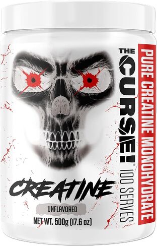 JNX SPORTS The Curse! Creatine Monohydrate Powder 60 Servings | Pure Micronized Creatine 5g Per Serving | 300g - 10.6 Ounce in Kuwait