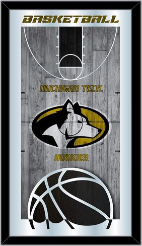 Michigan Tech 15" x 26" Basketball Mirror by Holland Bar Stool Company in Saudi Arabia