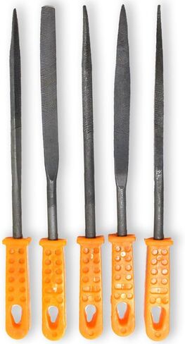 مجموعة مبرد إبرة مكونة من 6 قطع | 160 ملم (6.3 بوصة) × 4 ملم (0.16 بوصة) | مقابض بلاستيكية مريحة | أشكال متنوعة | براعة وأساسيات DIY in Kuwait