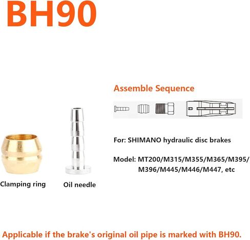 [20 Sets] Brass Hydraulic Disc Brake Hose Olives - Replacement for Brake Hose Fittings, Compatible with Shimano BH90 in Saudi Arabia