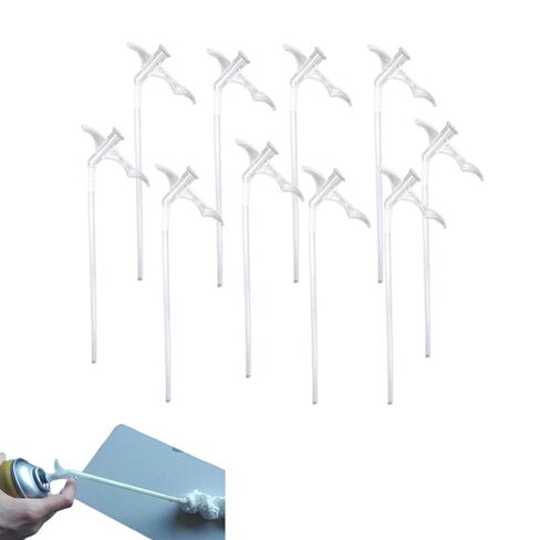 10 قطع من فوهة أنابيب رذاذ الرغوة، أنبوب بديل لرذاذ الرغوة العازلة لملء الفراغات، ملحق رذاذ رغوي DIY لرغوة الرش الشفافة in Kuwait