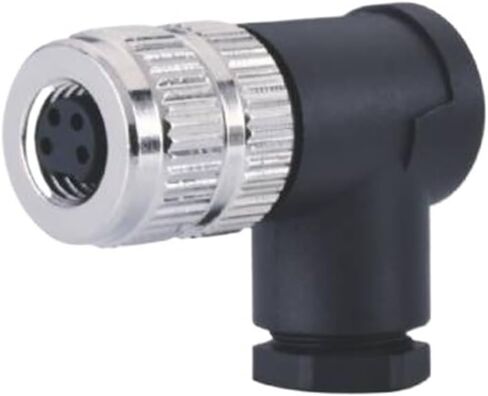 M8 Connector A-Code 4Pin Female Elbow Assembly Industrial Waterproof Connector Plastic Housing in Kuwait