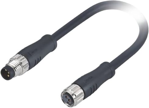 M8 waterproof connector 3pin A-code male + female precast aviation 1 meter in Kuwait